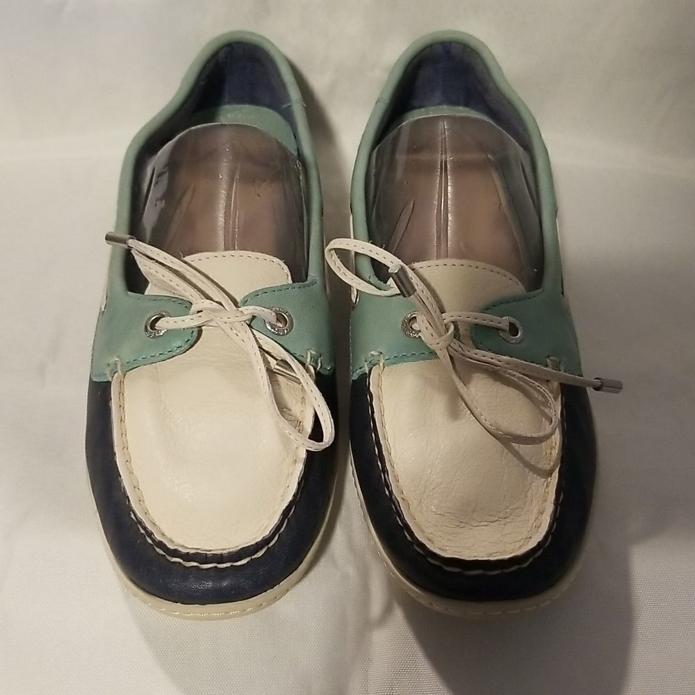 WOMENS SPERRY TOP-SIDER LEATHER LOAFER SZ 7
